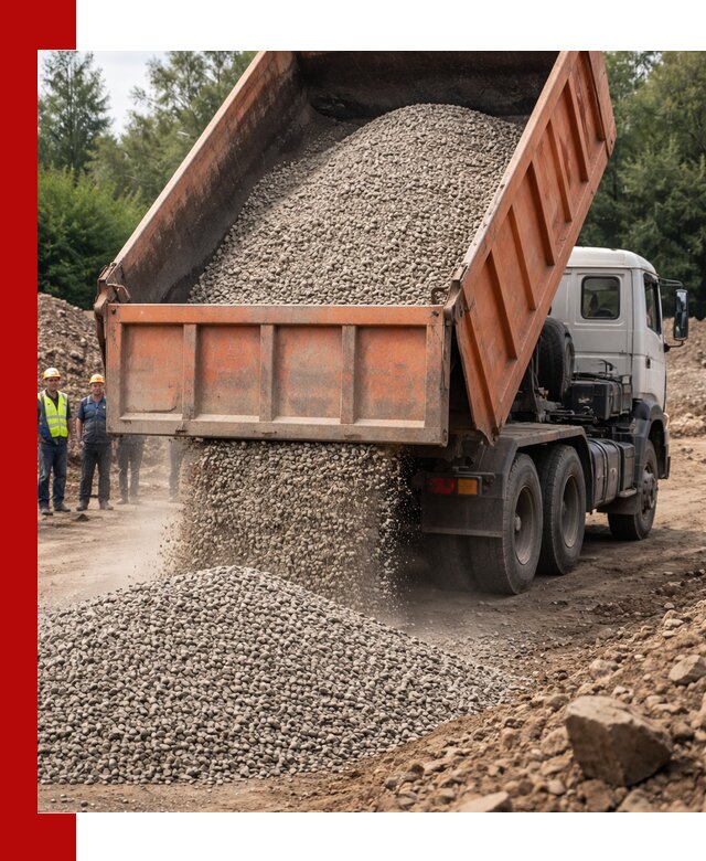 Доставка сыпучих материалов самосвалом в Минусинске быстро и надежно