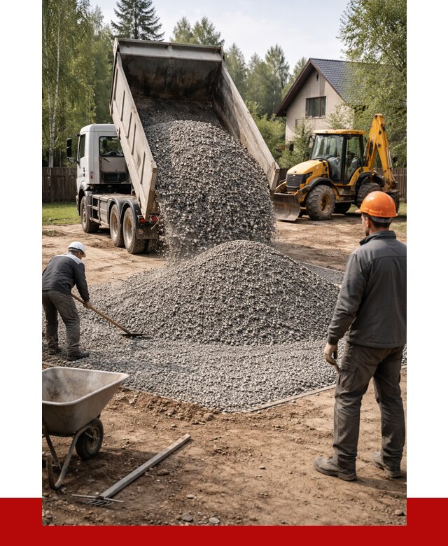 Отсыпка участка щебнем в Минусинске от 6605 р. ПРОНЕРУДМнс