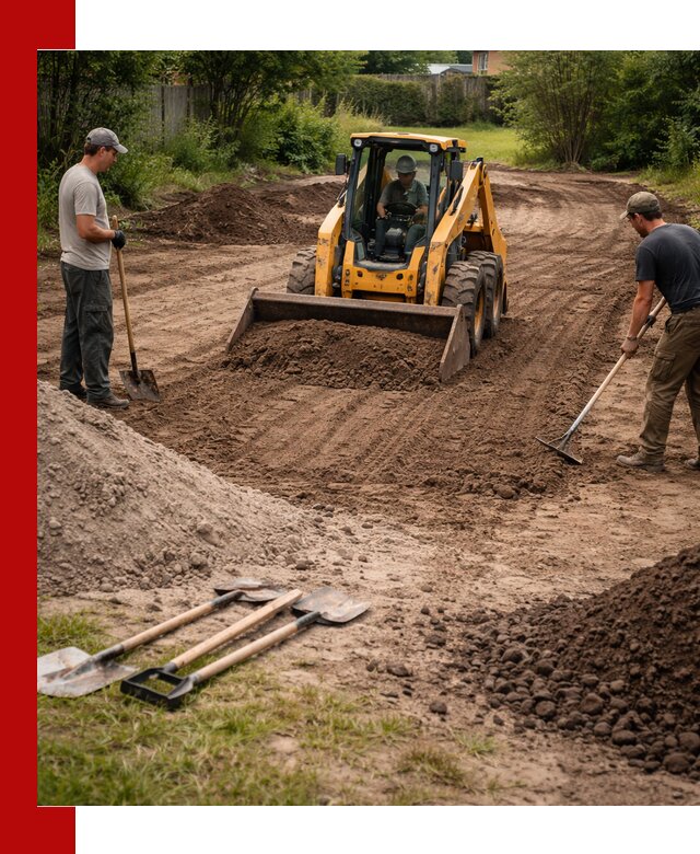 Планировка участка грунтом с вывозом и доставкой в Минусинске