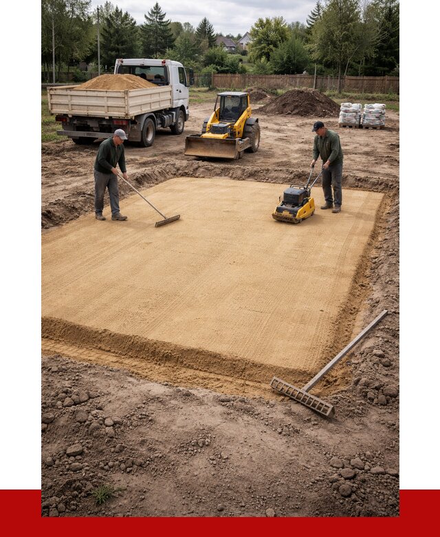 Устройство песчаной подушки в Минусинске от 4572 р. ПРОНЕРУДМнс